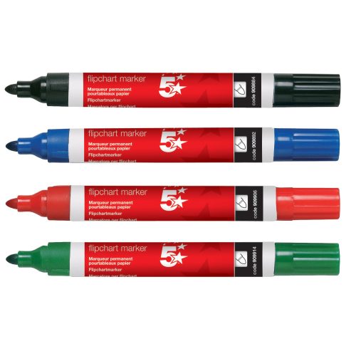 5-star-flipchart-marker-pens-2mm-bullet-tip-pack-of-4-main