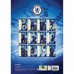 Chelsea FC A3 Calendar 2022-back