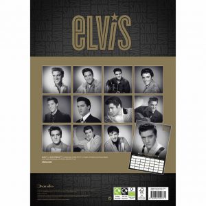 Elvis Presley Official A3 Calendar 2022-back