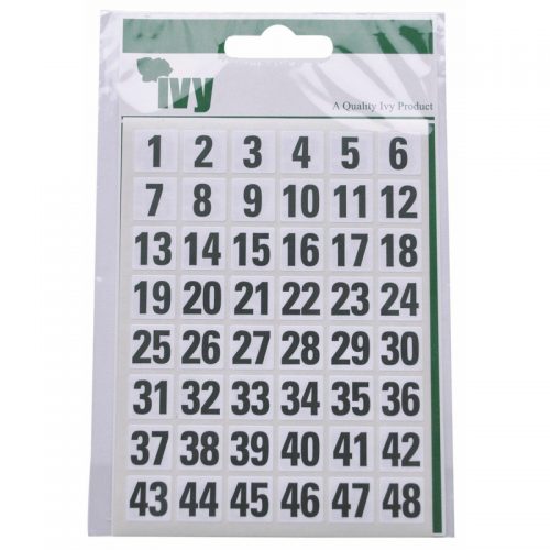 Ivy 1-100 Self-Adhesive Number Stickers-pack