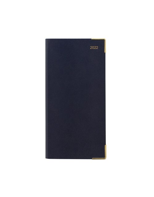 Letts Classic Slim Week to View Diary 2022 with Appointments Dark Navy-front
