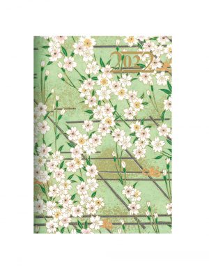Letts Japanese Paper A5 Week to View Diary 2022 Mint-front