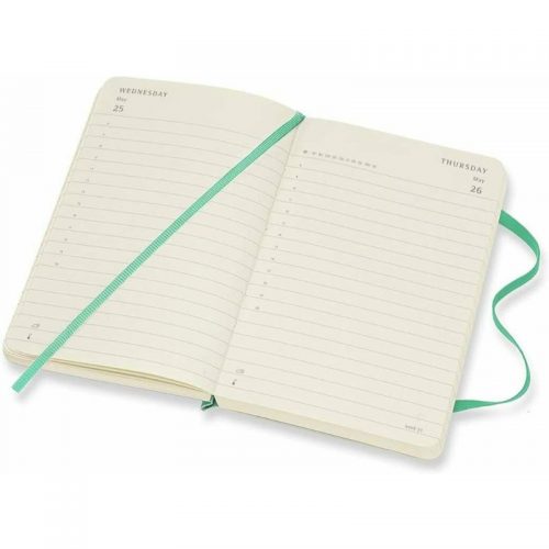 Moleskine 2022 Pocket Daily Diary Planner Soft Cover Ice Green-inside