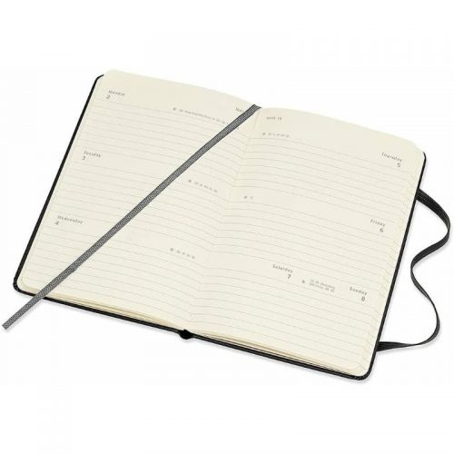 Moleskine 2022 Pocket Weekly Diary Planner Hard Cover Black-inside
