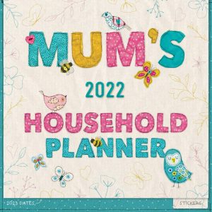 Mums Fabric and Buttons Family Planner 2022-front