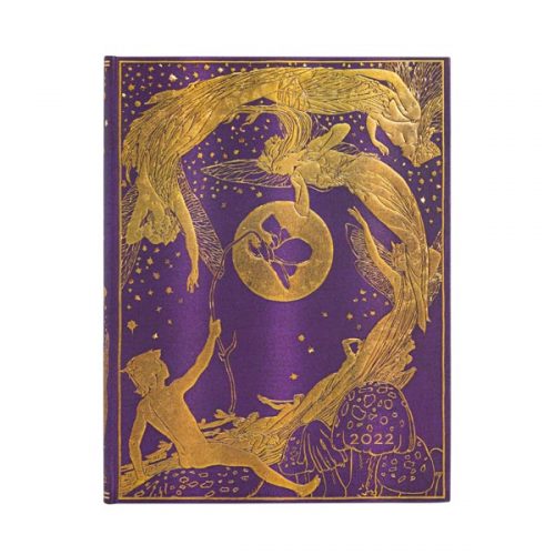 Paperblanks 2022 Diary Violet Fairy Ultra Week to View Hard Cover-front