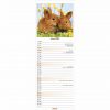 Rabbits Slim Calendar 2022-inside