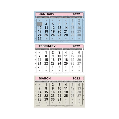 At-A-Glance 3-Monthly Calendar 2022-main