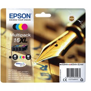 Epson 16XL High Capacity CMYK Ink Cartridge Multipack