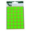 Ivy Round Circle Sticky Dot 13mm-flu-green