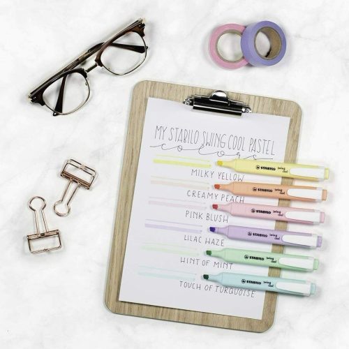 Stabilo Swing Cool Pastel Highlighters Marker Pens Pack of 6-lifestyle