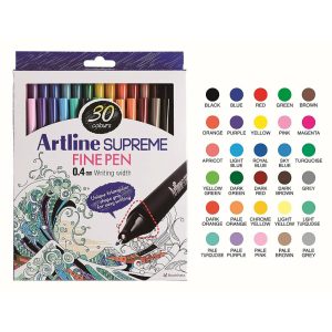 Artline Supreme Fine Pen 0.4mm EPFS-200 Pack of 30-main