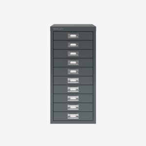 Bisley Filing Cabinet 10 Drawer H2910NL Anthracite Grey-F