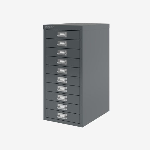 Bisley Filing Cabinet 10 Drawer H2910NL Anthracite Grey-L