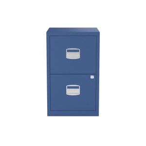 Bisley Filing Cabinet 2 Drawer Blue1
