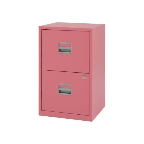Bisley Filing Cabinet 2 Drawer pink3