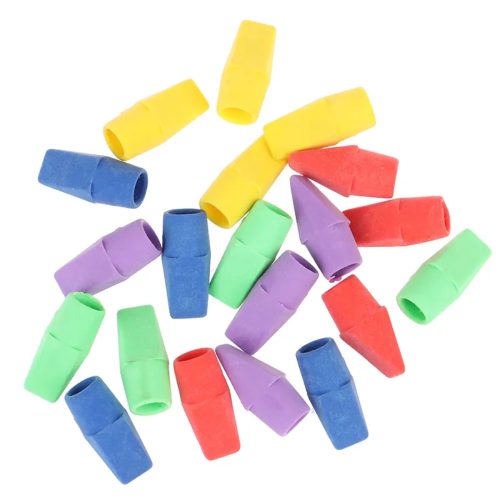 County Pencil Top Erasers Assorted Colours-life2