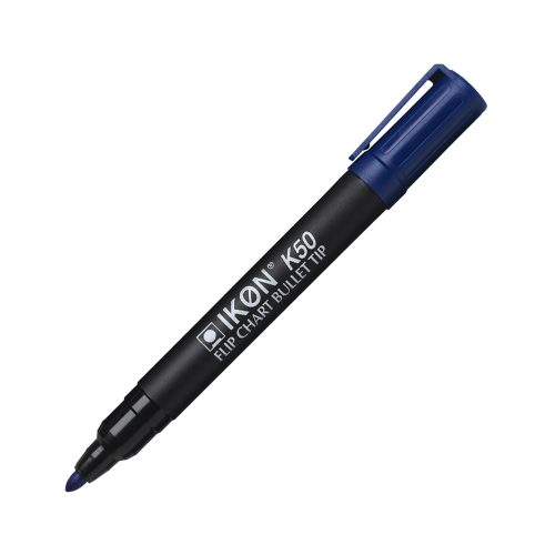 Hainenko Ikon K50 Flipchart Marker Pens Bullet Tip-blu