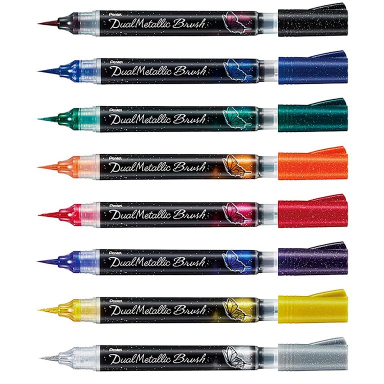 Pentel Brush Xgfh-Z Pen in Silver Ear - High Quality by Pentel