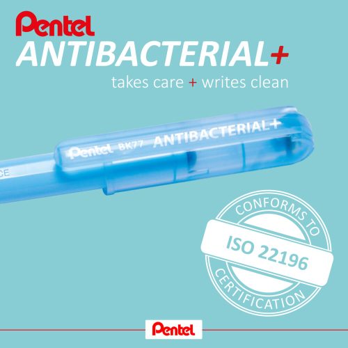 Pentel Superb Antibacterial Ballpoint Pen BK77AB-info