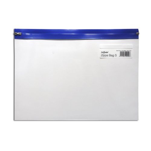Snopake 12804 A4 Plus Blue Clear Transparent Zippa Bag-1