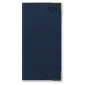 Letts 2024 Connoisseur Pocket Slim Month to View Blue