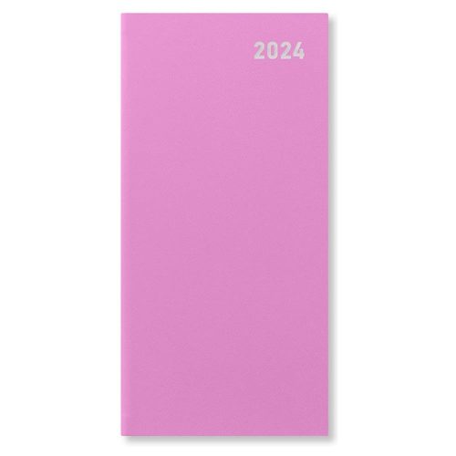 Letts 2024 Principal Slim Month to View Pink-front