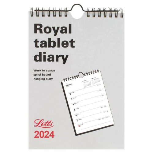 Letts 2024 Royal Tablet Calendar A5 Week to View