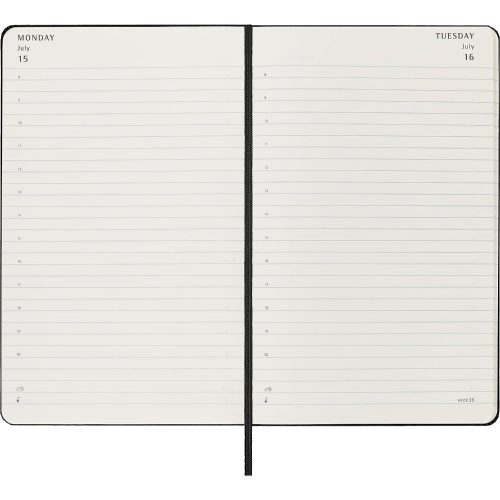 Moleskine 2024 Daily Diary Large Hardcover Notebook Black-inside1