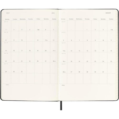Moleskine 2024 Daily Diary Large Hardcover Notebook Black-inside2