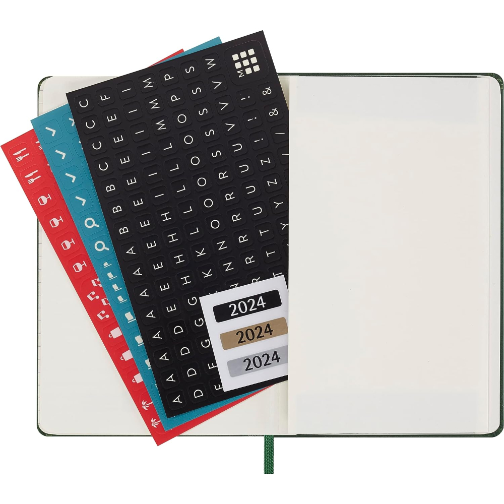Moleskine 2024 Daily Diary Pocket Hardcover Notebook Myrtle Green |  Morgan's Direct Limited