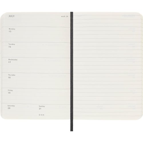 Moleskine 2024 Weekly Diary Pocket Softcover Notebook Black-inside1