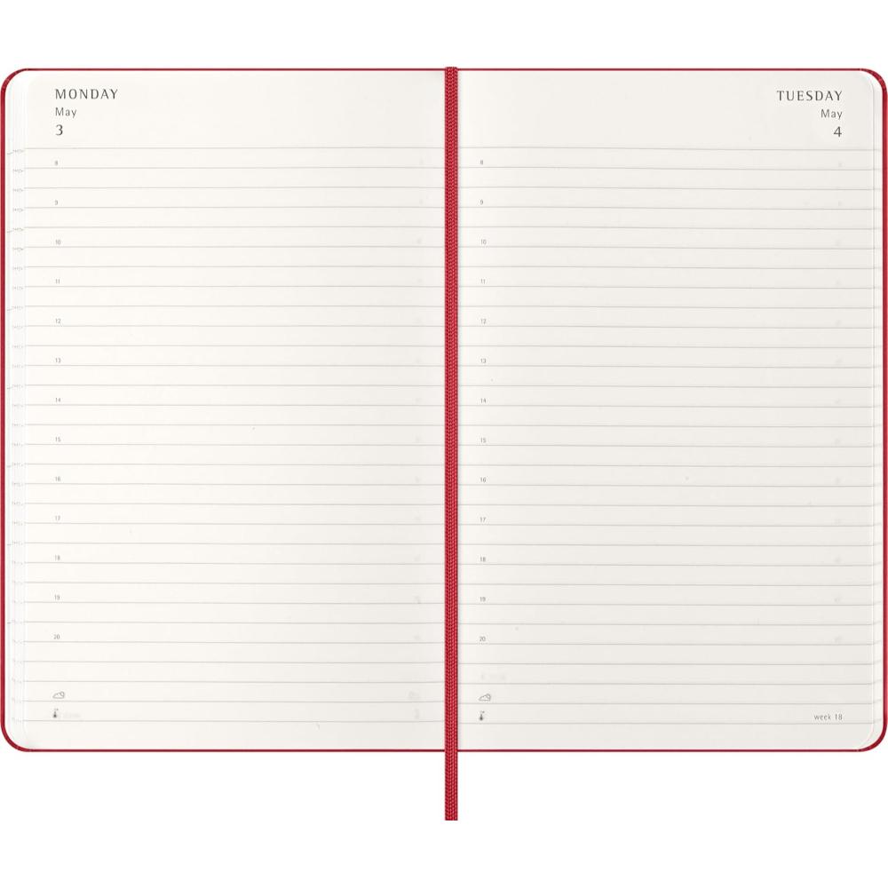 Moleskine 2027 Daily Diary Large Hardcover Notebook Scarlet Red - Image 4