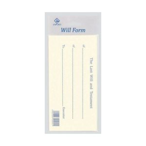 Esposti Last Will And Testament Form Printed Envelope Executor