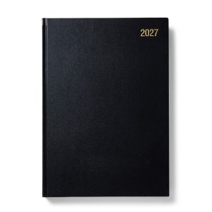 Morgan’s Direct 2027 A5 Day Per Page Planner Hard Cover BLACK