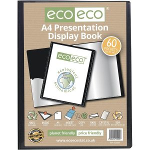eco-eco A4 Presentation Display Book 60 Pockets
