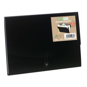 eco-eco A4 Expanding Filer 7 Clear Pockets