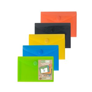 eco-eco A7 Stud Wallets Assorted Colours 5 Pack