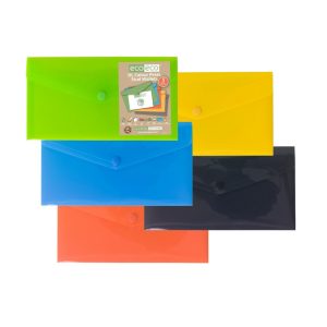 eco-eco DL Stud Wallets Assorted Colours 5 Pack