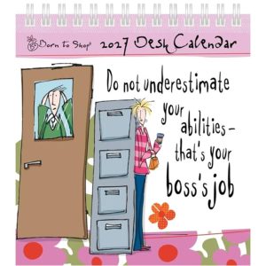 Born To Shop Easel Desk Calendar 2027