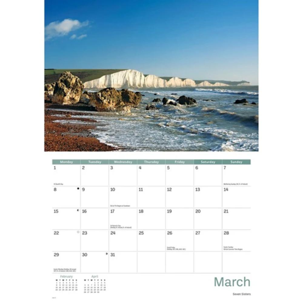 Sussex 2027 A4 Month to View Wall Calendar - Image 3