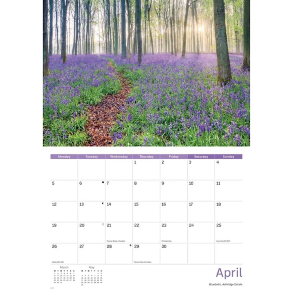 Hertfordshire 2027 A4 Month to View Wall Calendar - Image 3