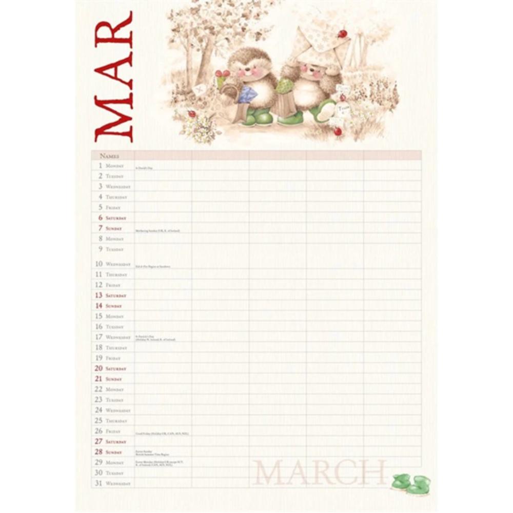 Country Companions 2027 A4 Month to View Wall Calendar - Image 3