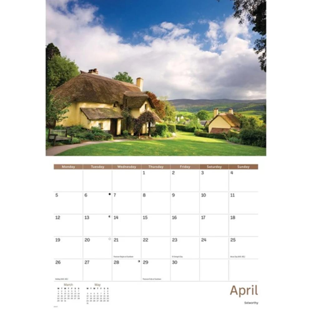 Exmoor 2027 A4 Month to View Wall Calendar - Image 3
