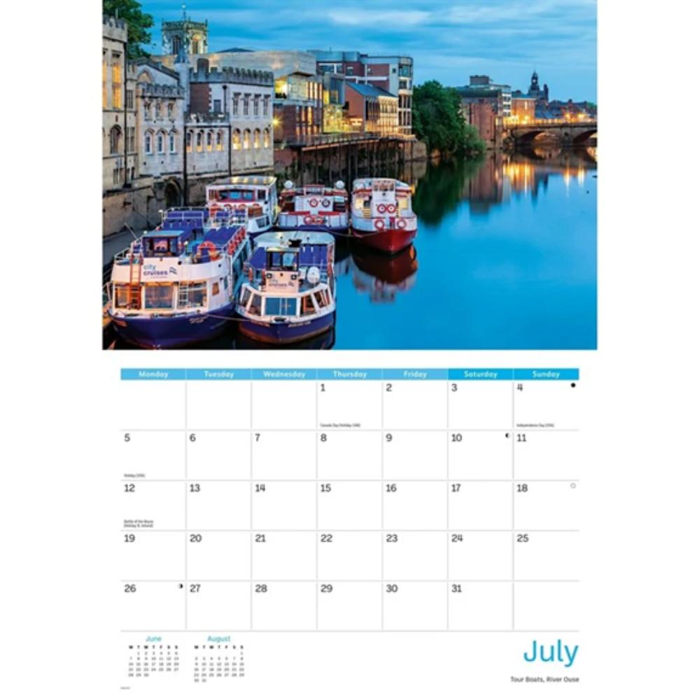 York 2027 A4 Month to View Wall Calendar - Image 3