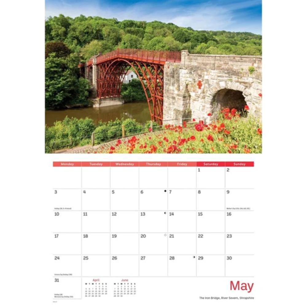 Heart Of England 2027 A4 Month to View Wall Calendar - Image 3