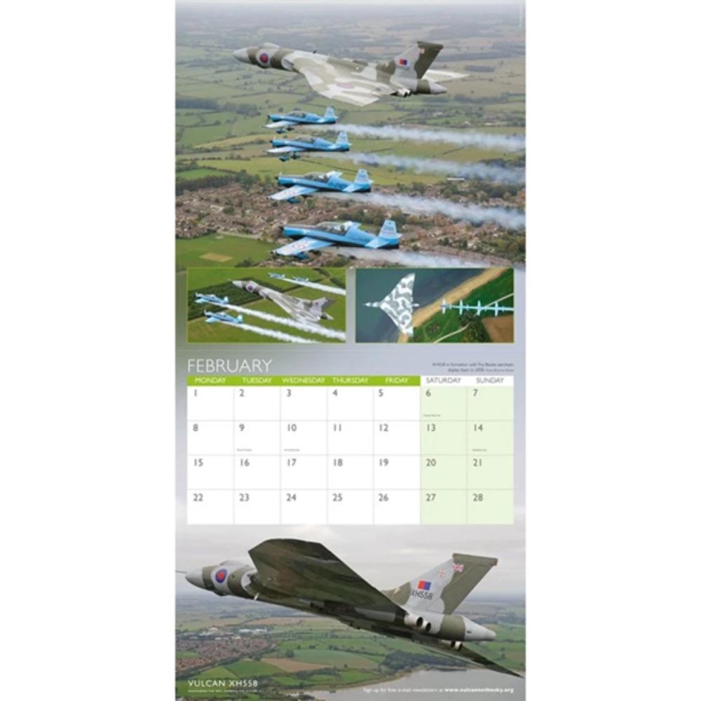 Vulcan XH558, The Spirit of Great Britain 2027 Large Month To View Wall Calendar - Image 3