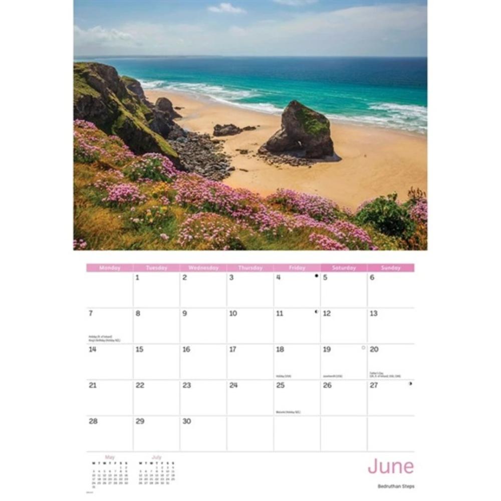 Cornwall Memories A4 2027 Month to View Wall Calendar - Image 4