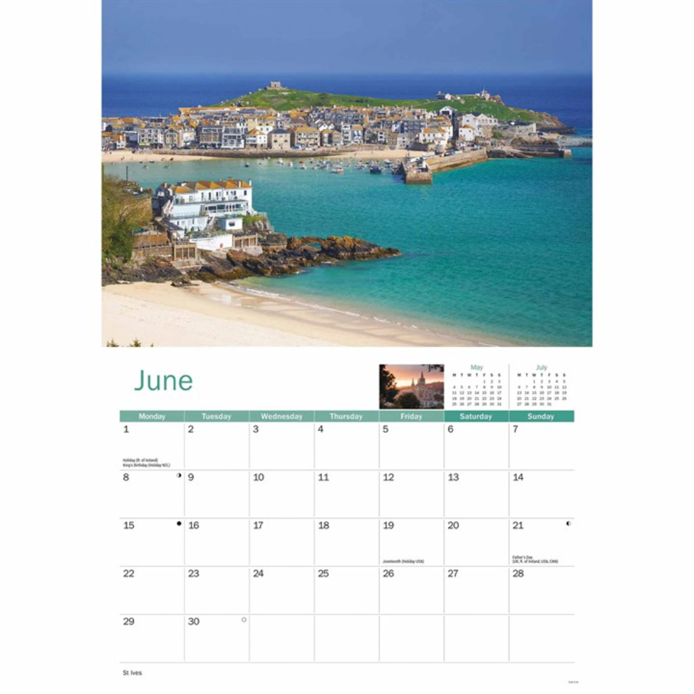 Otter House 2026 Cornwall Memories A4 Month to View Calendar - Image 4
