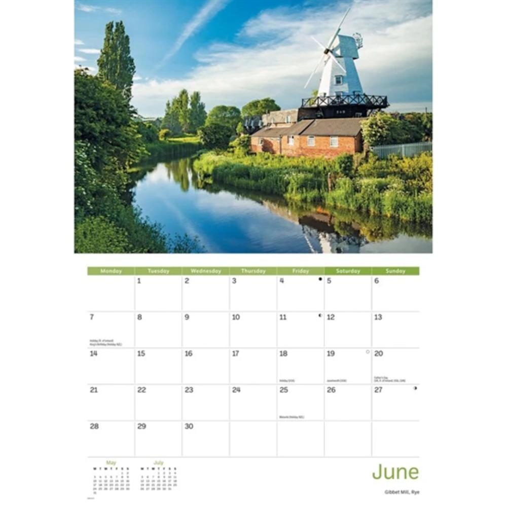 Sussex 2027 A4 Month to View Wall Calendar - Image 4